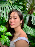Hoa tai men ánh kim mộc